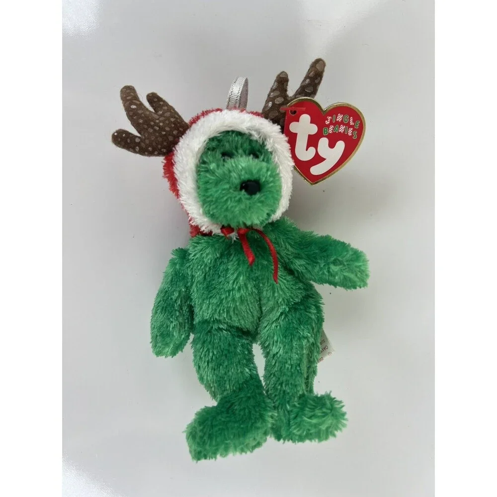 Ty Ornament 2002 HOLIDAY TEDDY the Bear Christmas Jingle Beanies 5